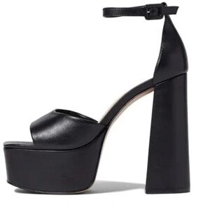Schutz Black Platform Heels
